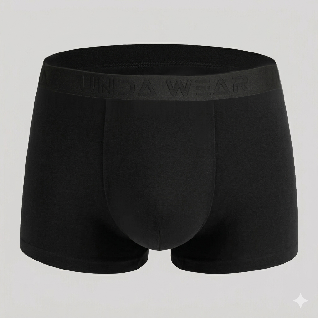 Boxershorts Herren | Aus gekämmter Baumwolle | 4 Pack Schwarz