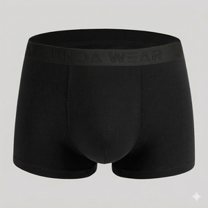 Boxershorts Herren | Aus gekämmter Baumwolle | 4 Pack Schwarz
