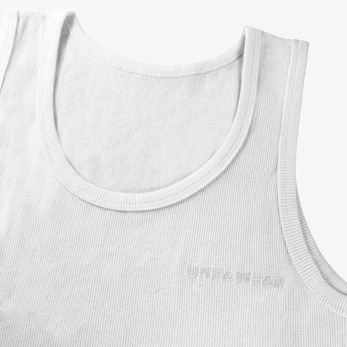 Tank Tops Herren | 100% Baumwolle | 2 Paar Weiß