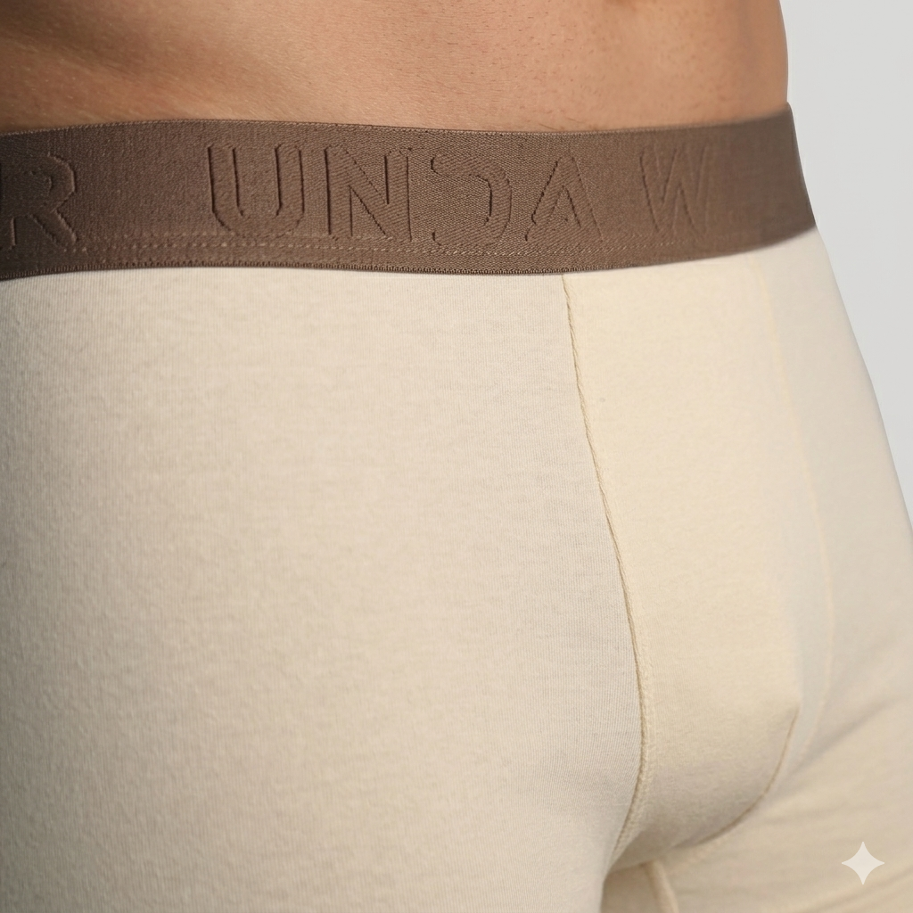 Boxershorts Herren | Aus gekämmter Baumwolle | 4 Pack Beige