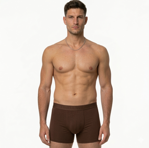 Boxershorts Herren | Aus gekämmter Baumwolle | 4 Pack Braun