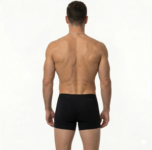 Boxershorts Herren | Aus gekämmter Baumwolle | 4 Pack Schwarz