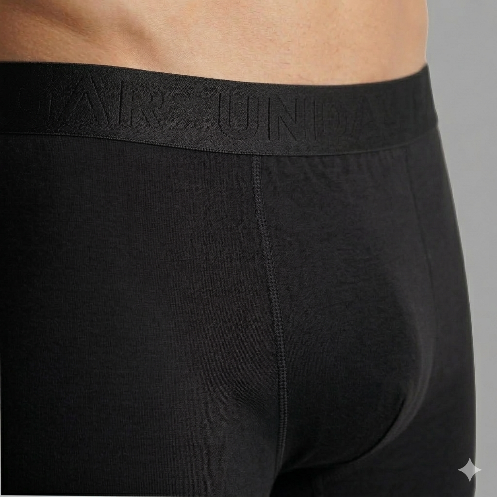 Boxershorts Herren | Aus gekämmter Baumwolle | 4 Pack Schwarz