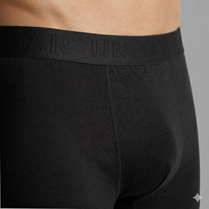Boxershorts Herren | Aus gekämmter Baumwolle | 4 Pack Schwarz
