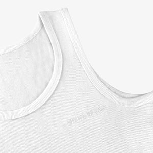 Tank Tops Herren | 100% Baumwolle | 2 Paar Weiß