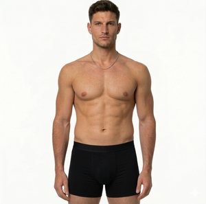 Boxershorts Herren | Aus gekämmter Baumwolle | 4 Pack Schwarz