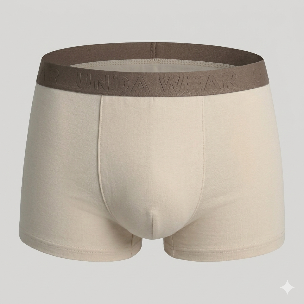 Boxershorts Herren | Aus gekämmter Baumwolle | 4 Pack Beige