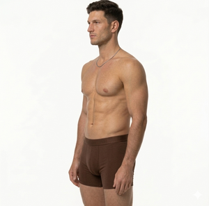 Boxershorts Herren | Aus gekämmter Baumwolle | 4 Pack Braun