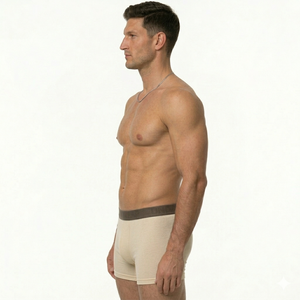 Boxershorts Herren | Aus gekämmter Baumwolle | 4 Pack Beige