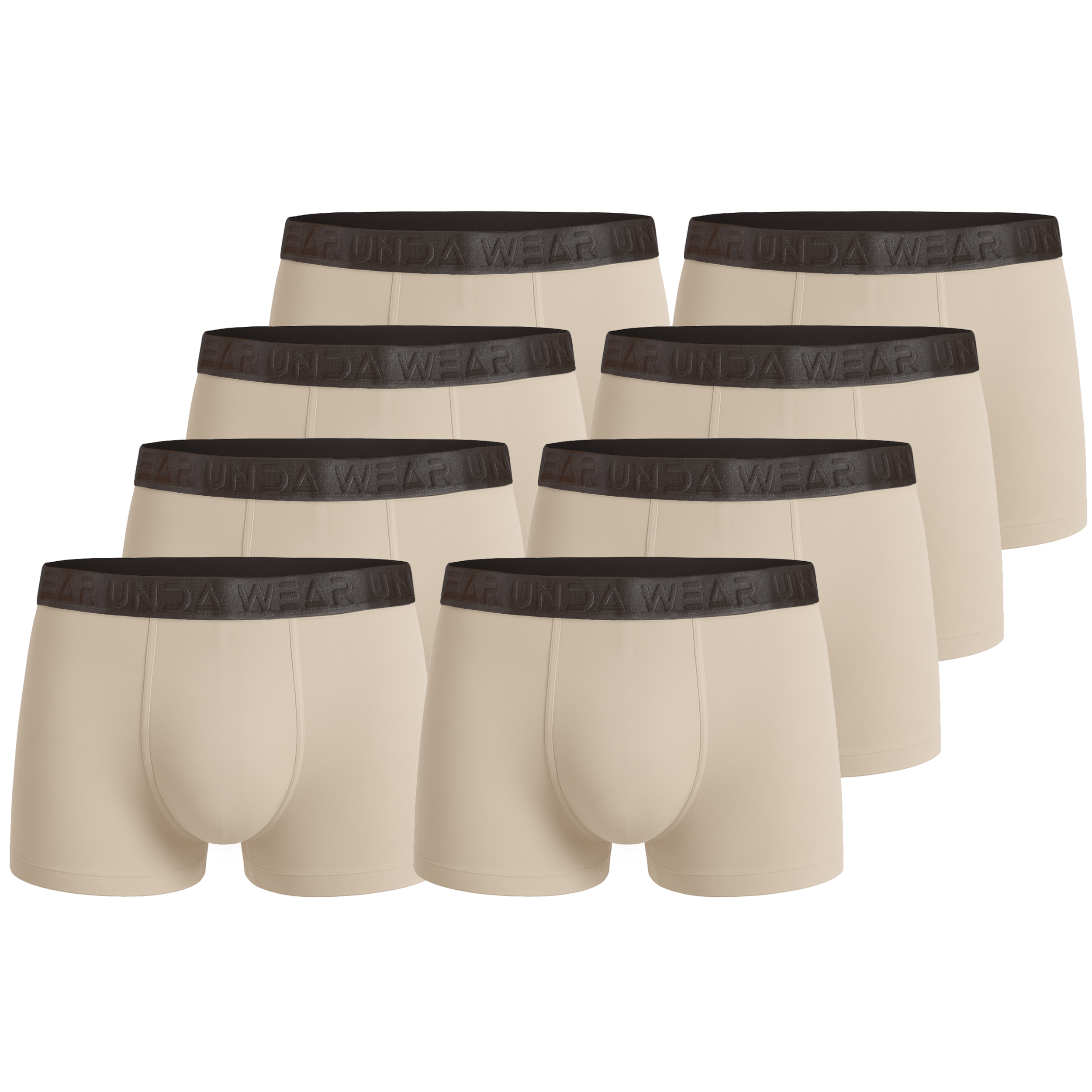 Baumwoll Boxershorts Herren | 8 Paar Baumwoll Boxershorts Herren | 8 Paar Baumwoll Unterhosen | Boxershorts aus Baumwolle Mix | Boxershorts aus Baumwolle Beige